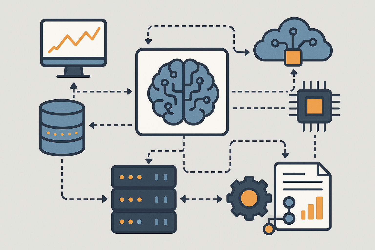 Complex automation implementation timeline showing phases and milestones