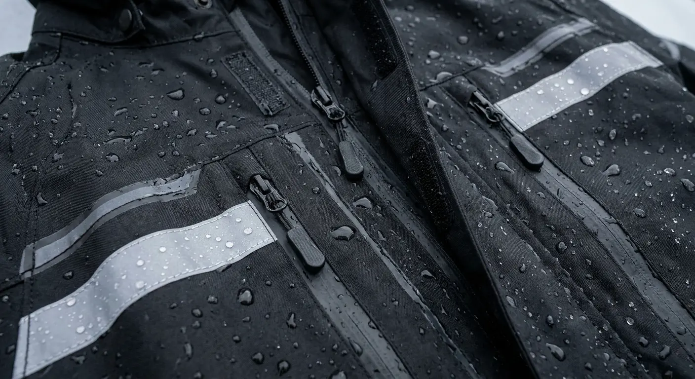 Alpinestars Hurricane rain suit visibility features