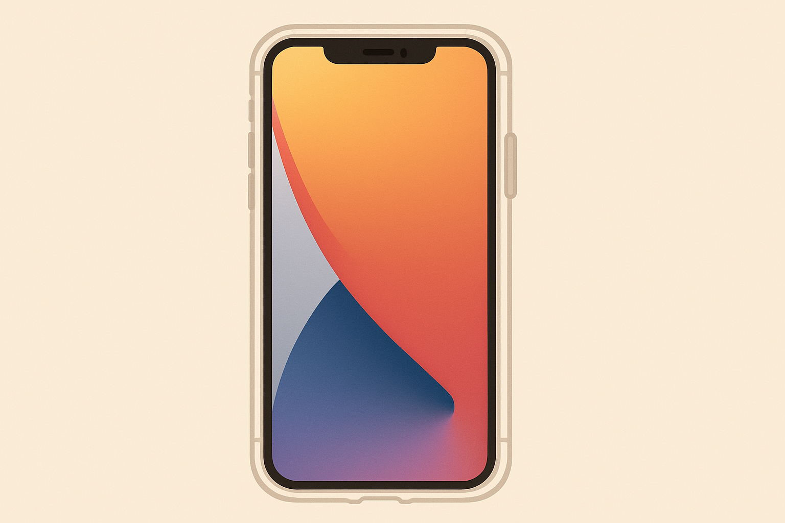 Rokform case protecting phone with June wallpaper