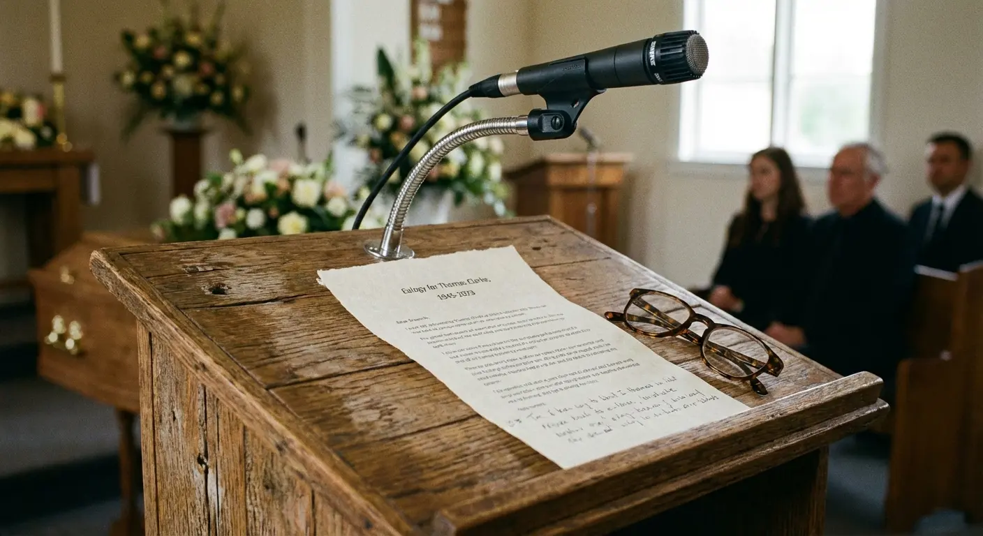 Screenshot or representation of the Eulogy Generator tool interface