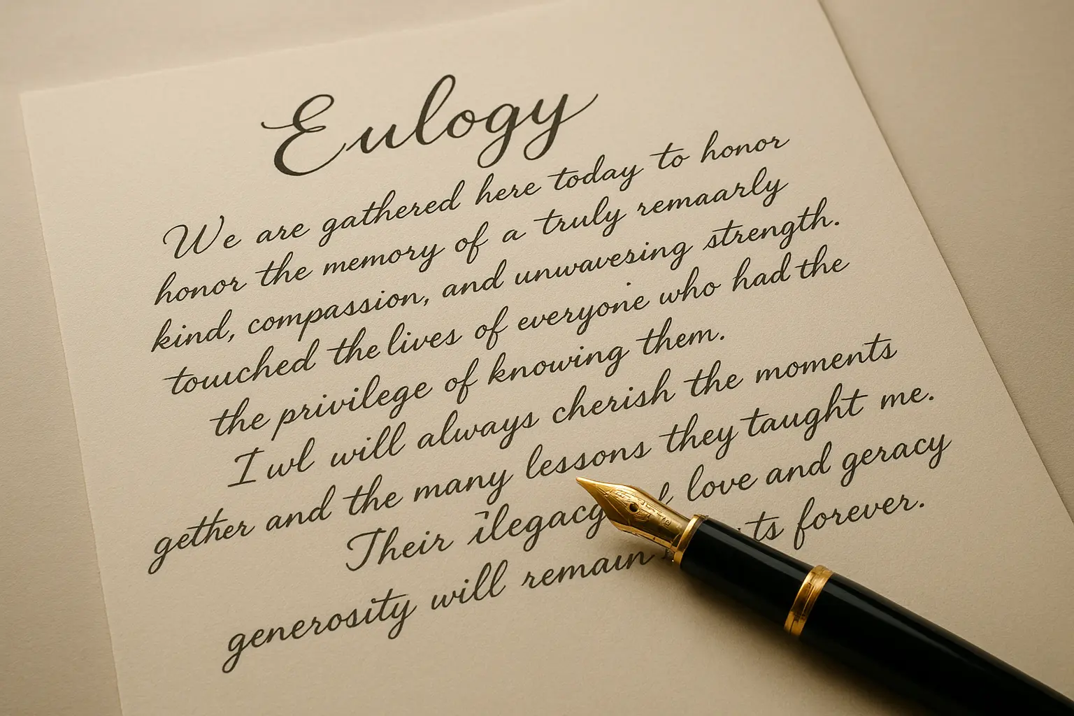 Professional eulogy writing made simple with guided assistance