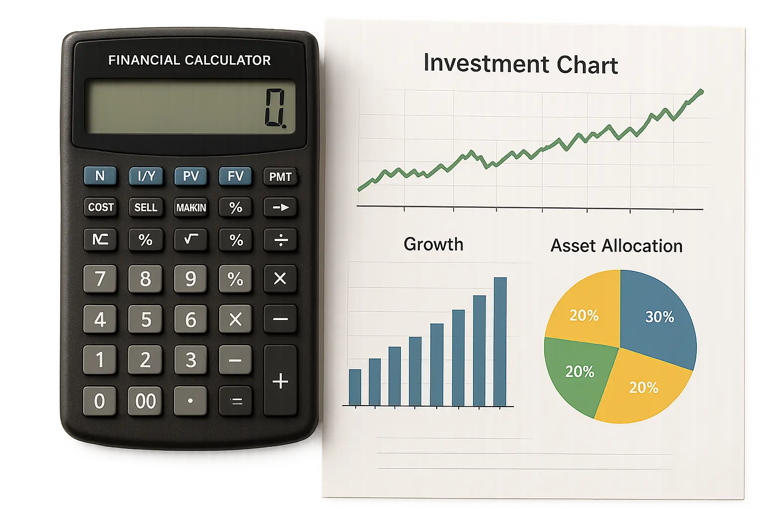 Expense ratio calculator showing investment costs