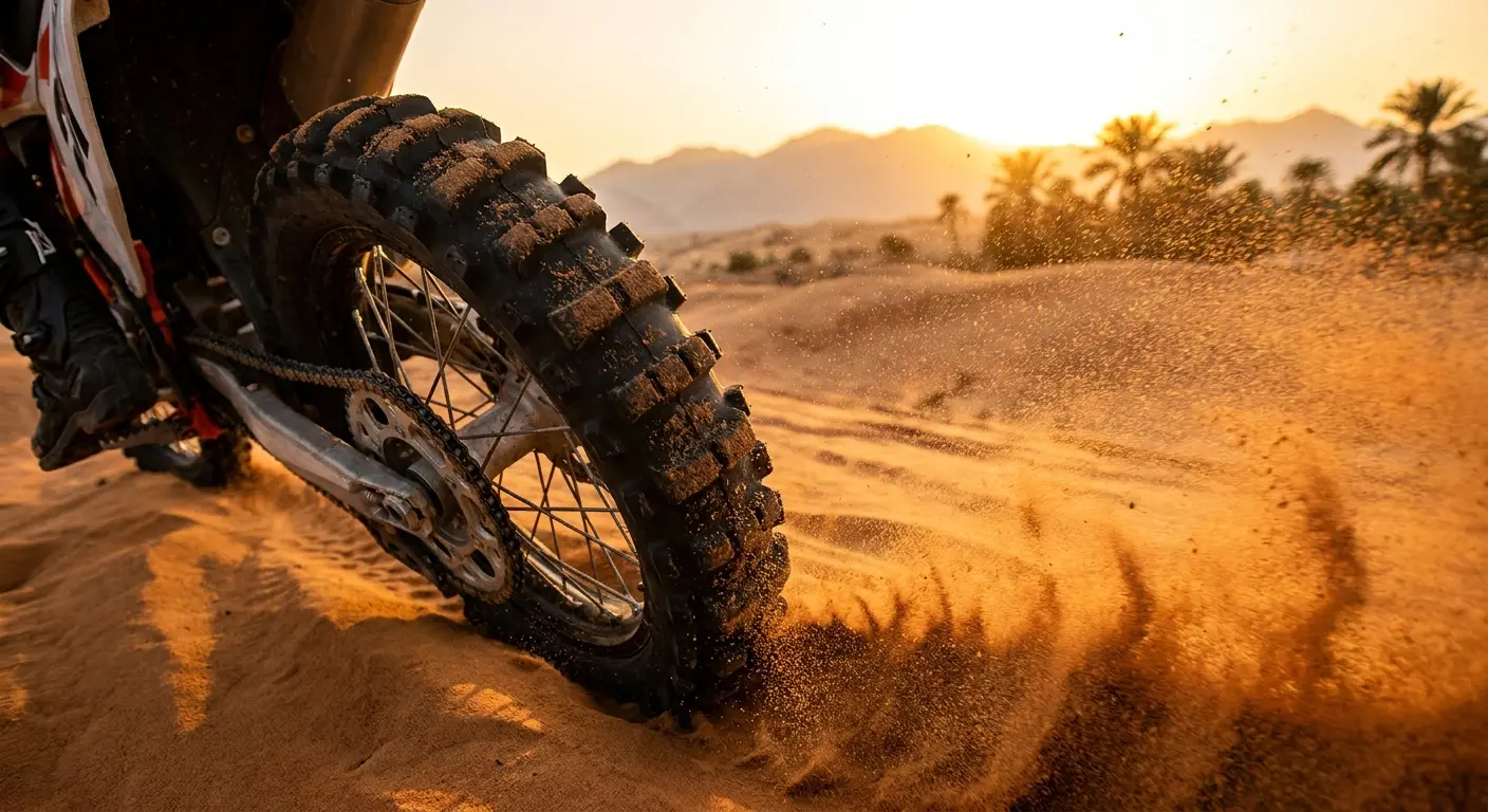 Specialty motorcycle tire applications infographic