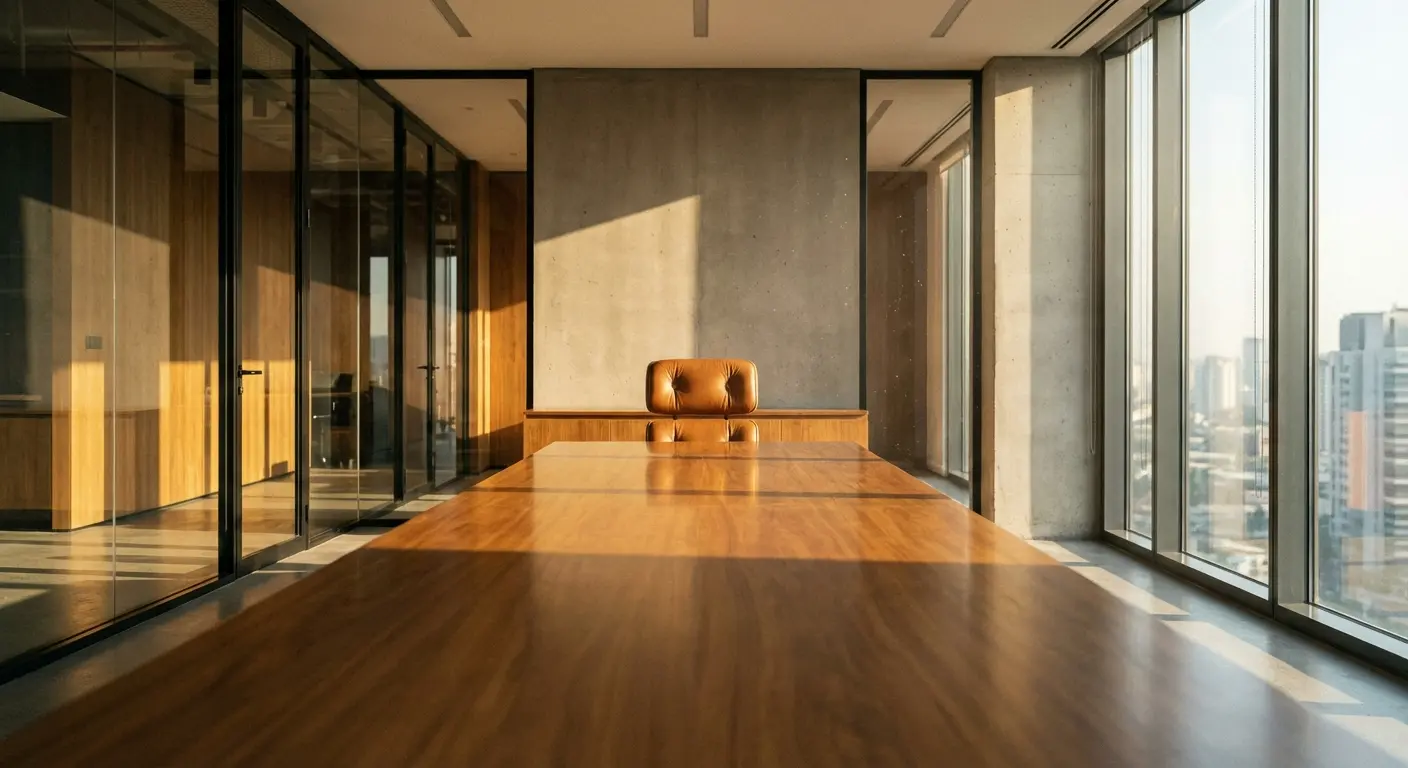 Conference room representing workplace loss