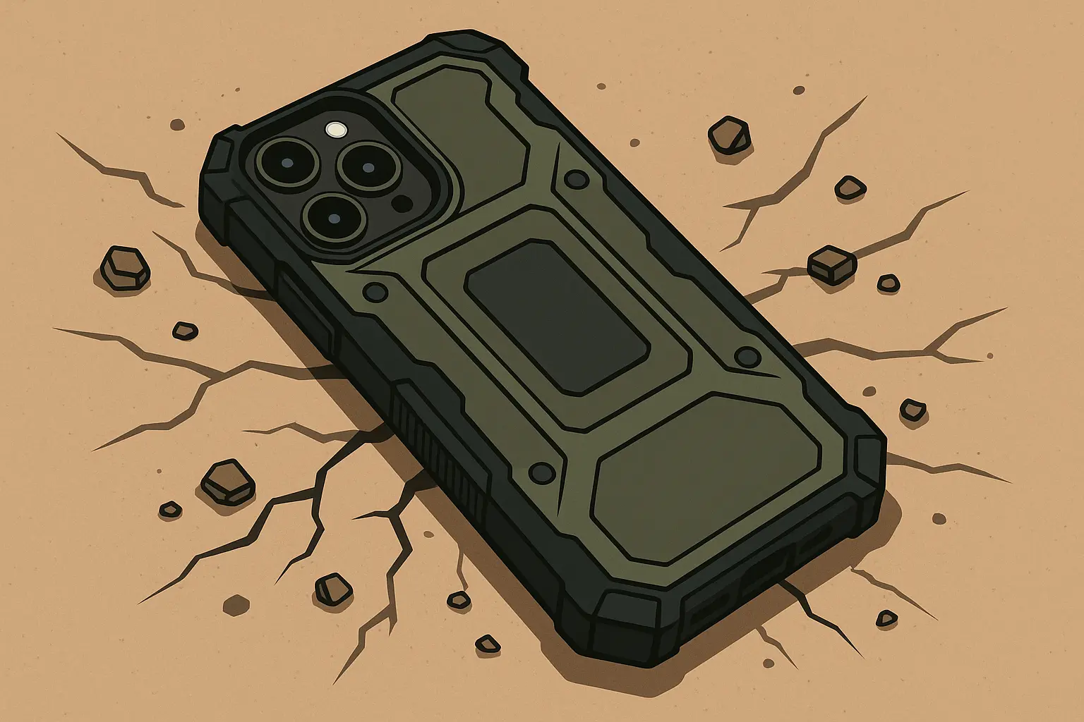 Rokform case protecting iPhone with iOS 18