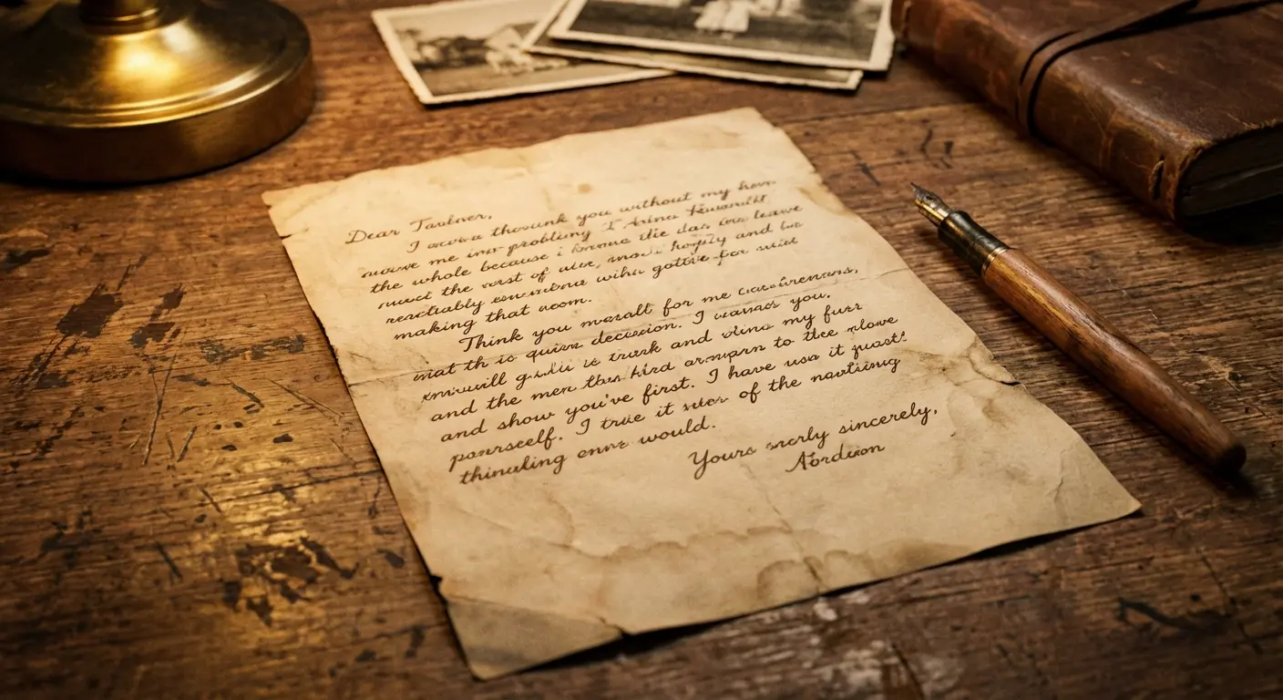 Close up of a signature item like a pocket watch or fishing lure