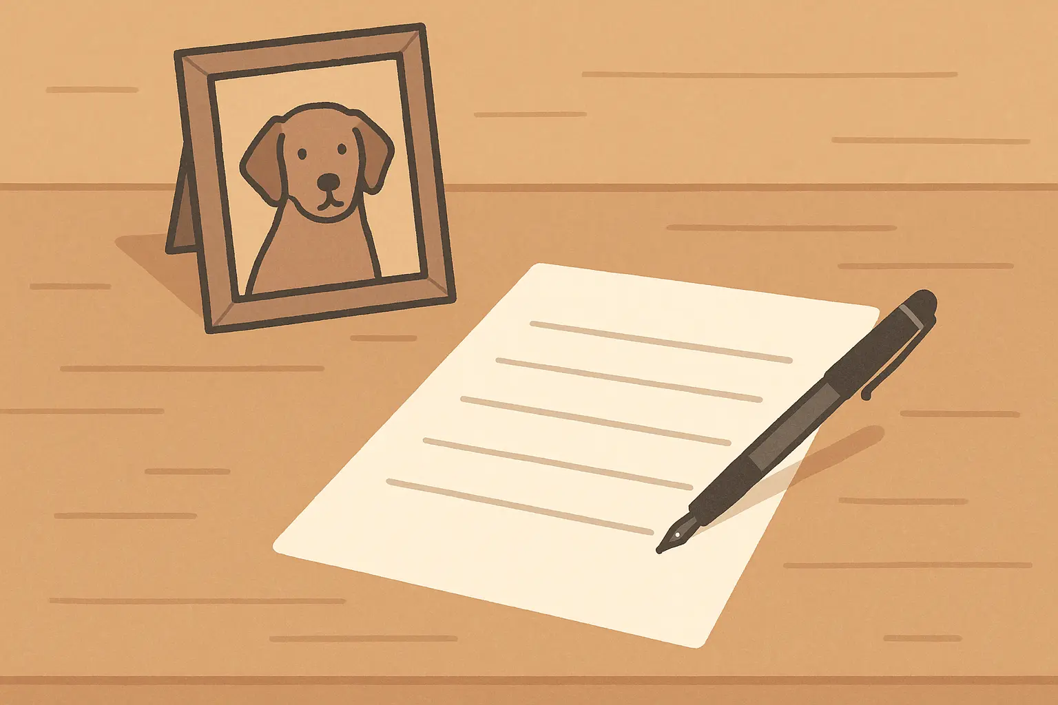 Person reflecting while writing eulogy