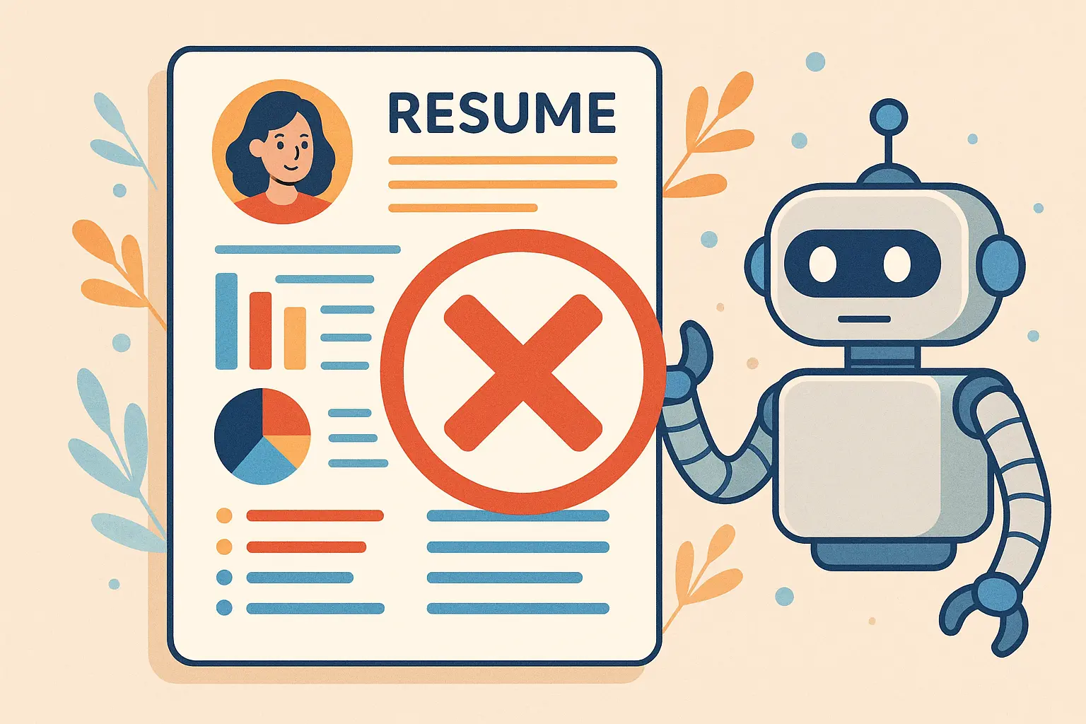 ATS resume scanning process illustration