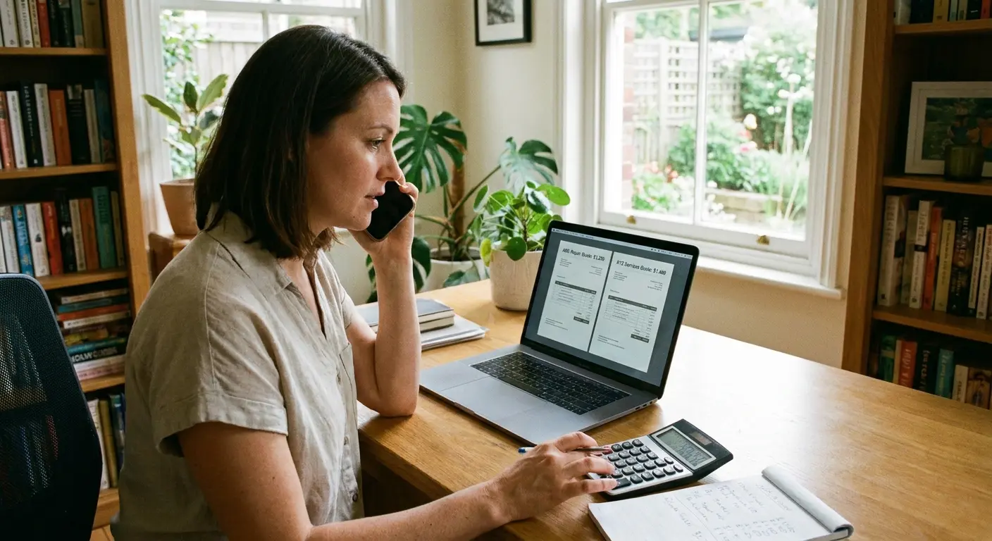 Person comparing phone repair versus replacement costs