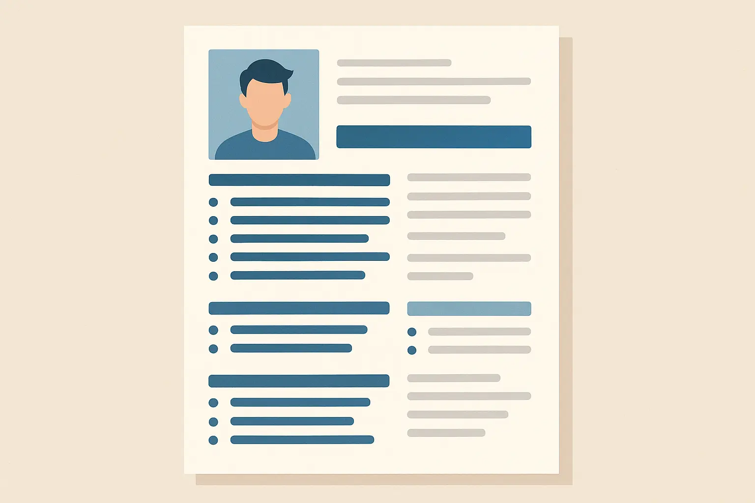 Creative resume design balance