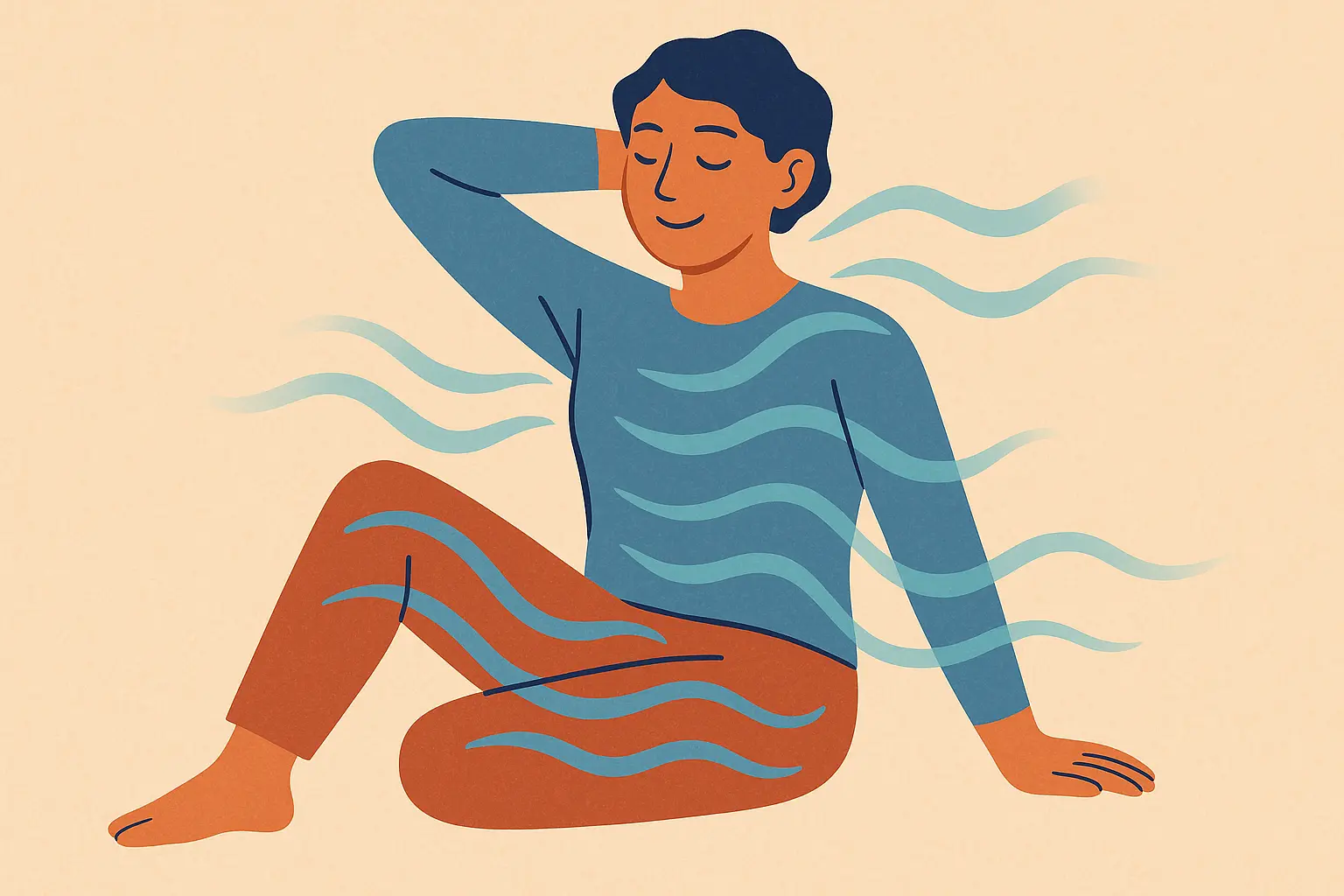Medical cannabis pain relief illustration