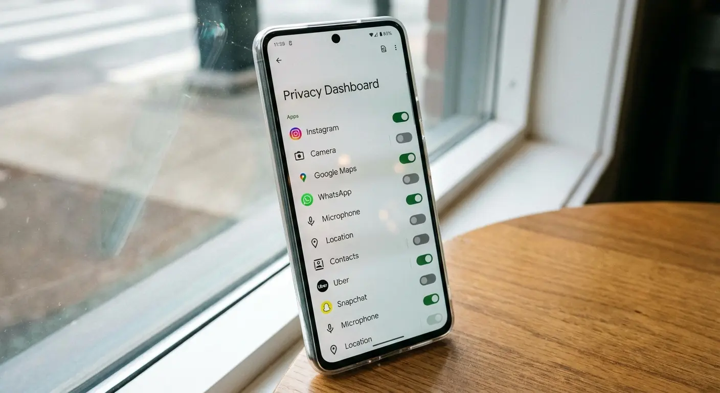 App permission settings audit screen