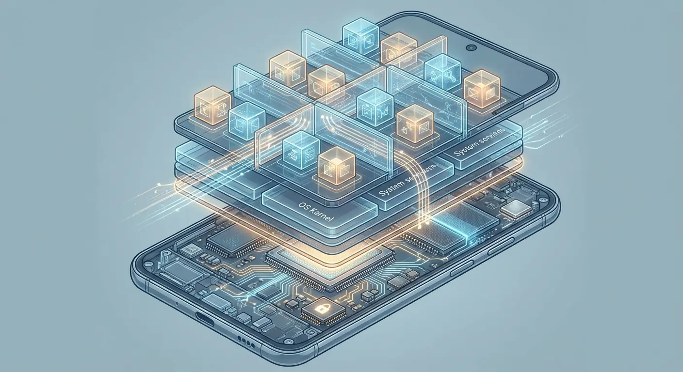 Android security scanning interface display