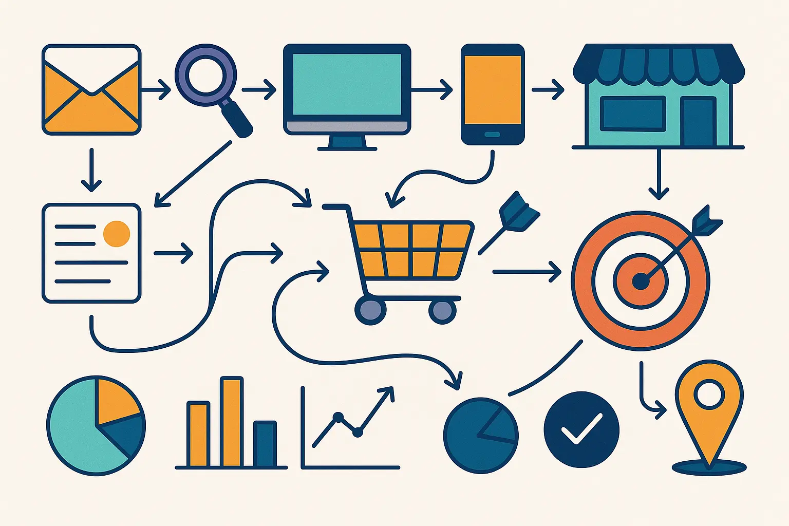 Operations analytics dashboard showing supply chain optimization