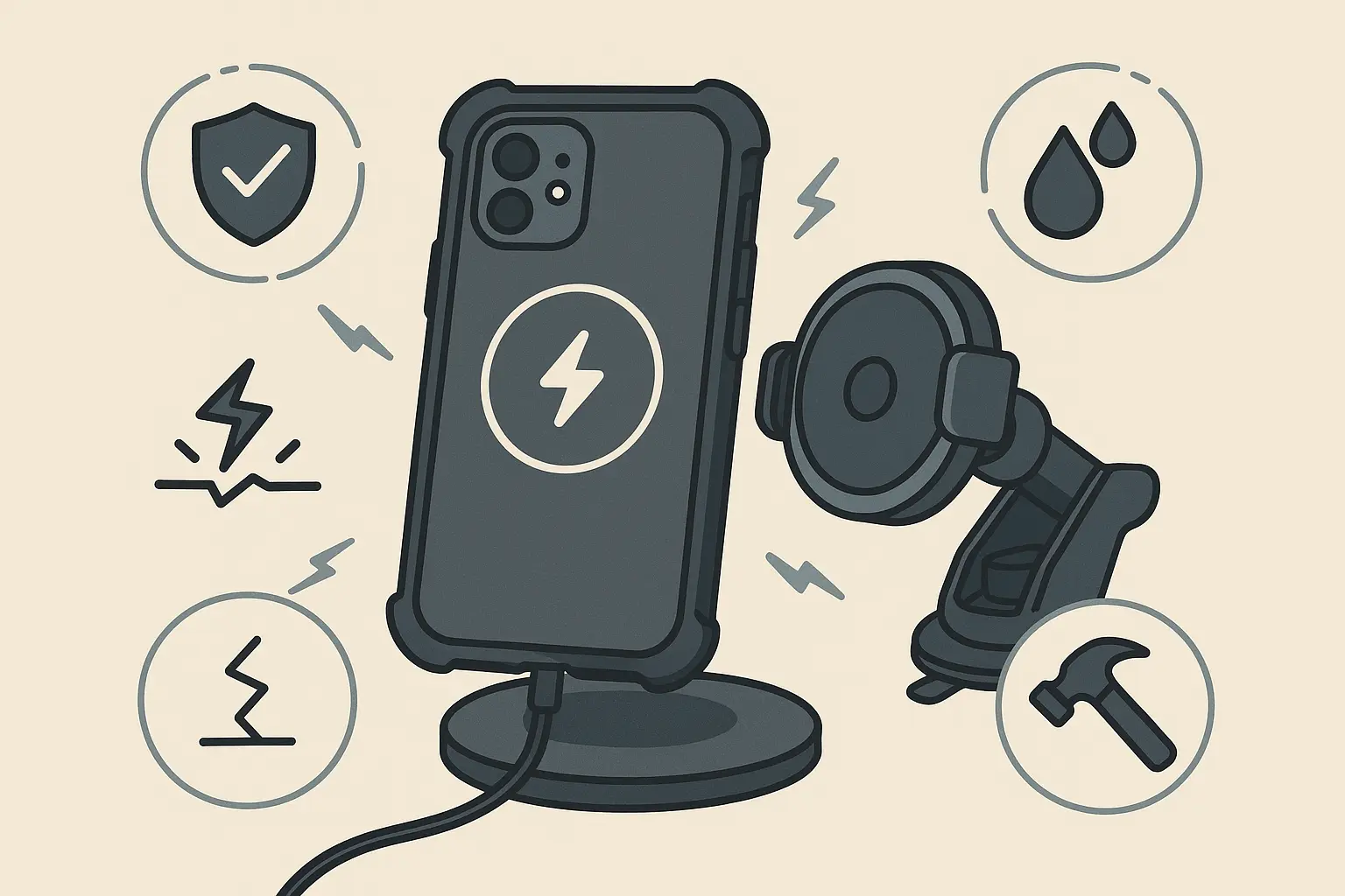 Phone protection maintaining battery performance and functionality