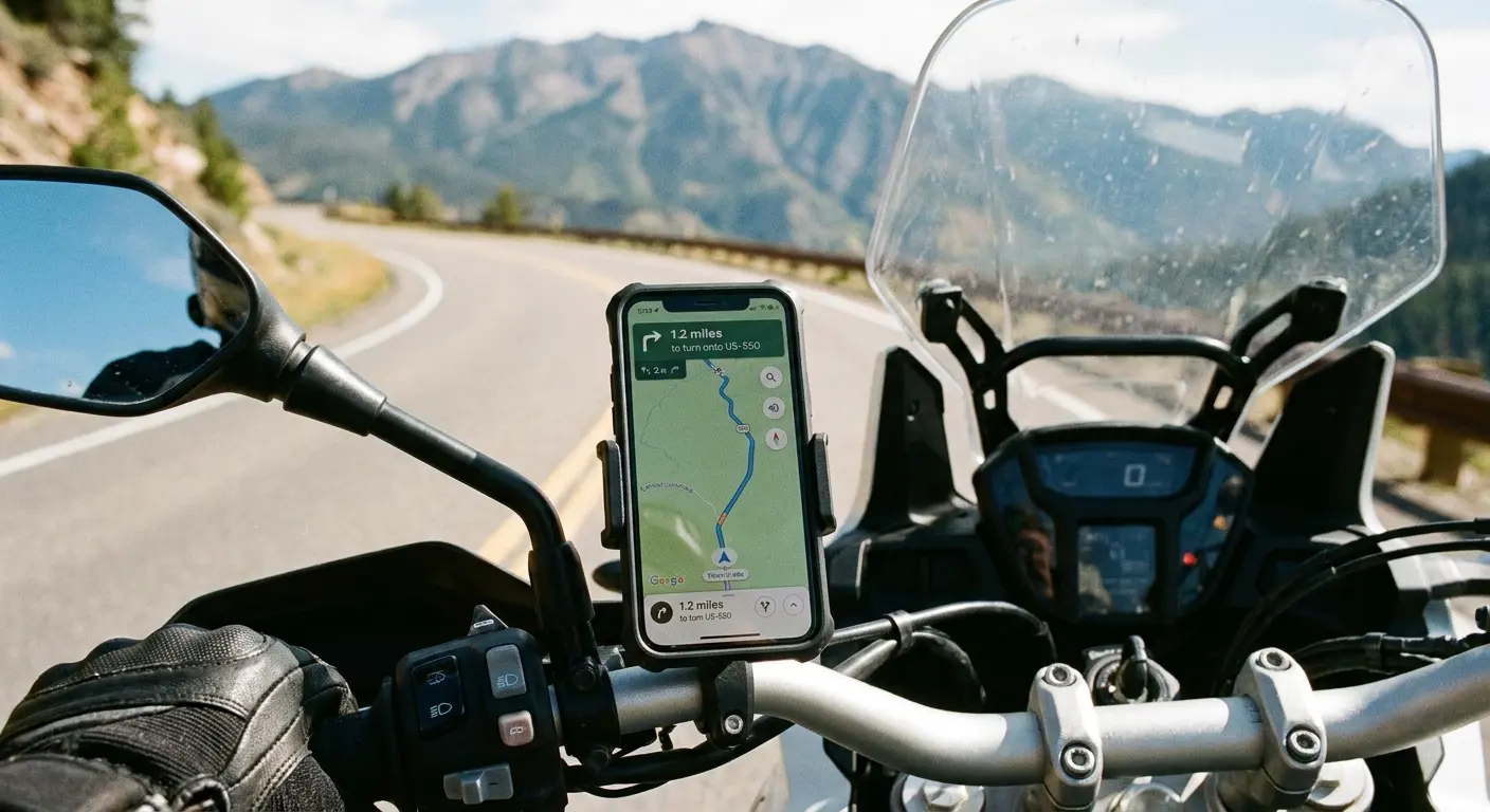 Secure phone mount system for motorcycles