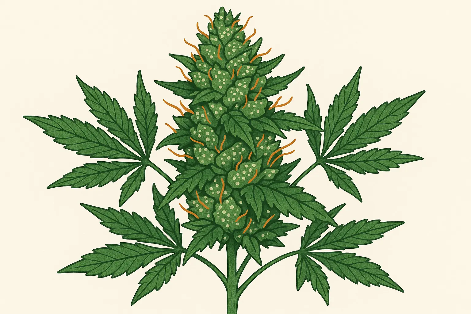 Juicy Fruit strain growing characteristics showing plant structure