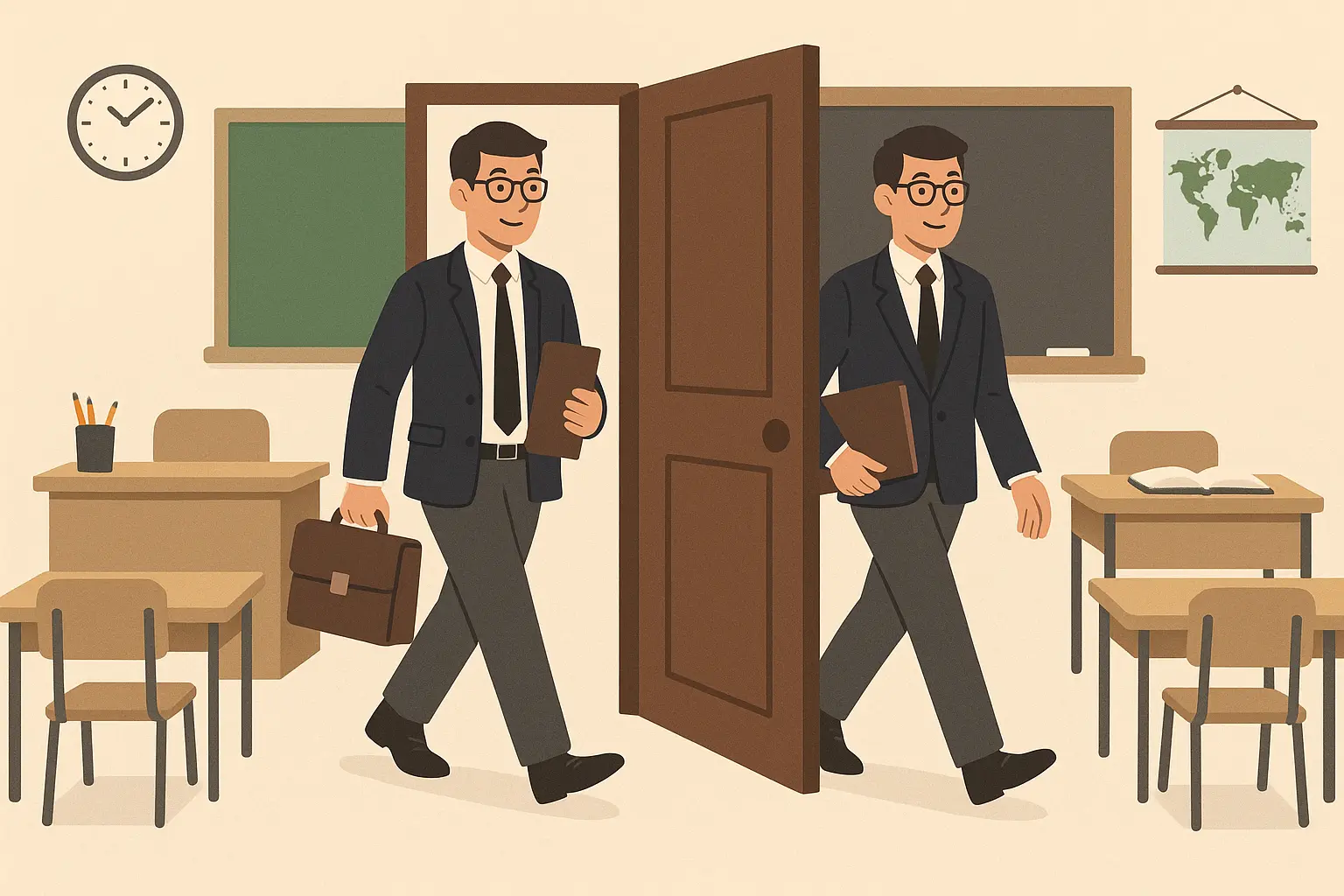 Teacher transition examples