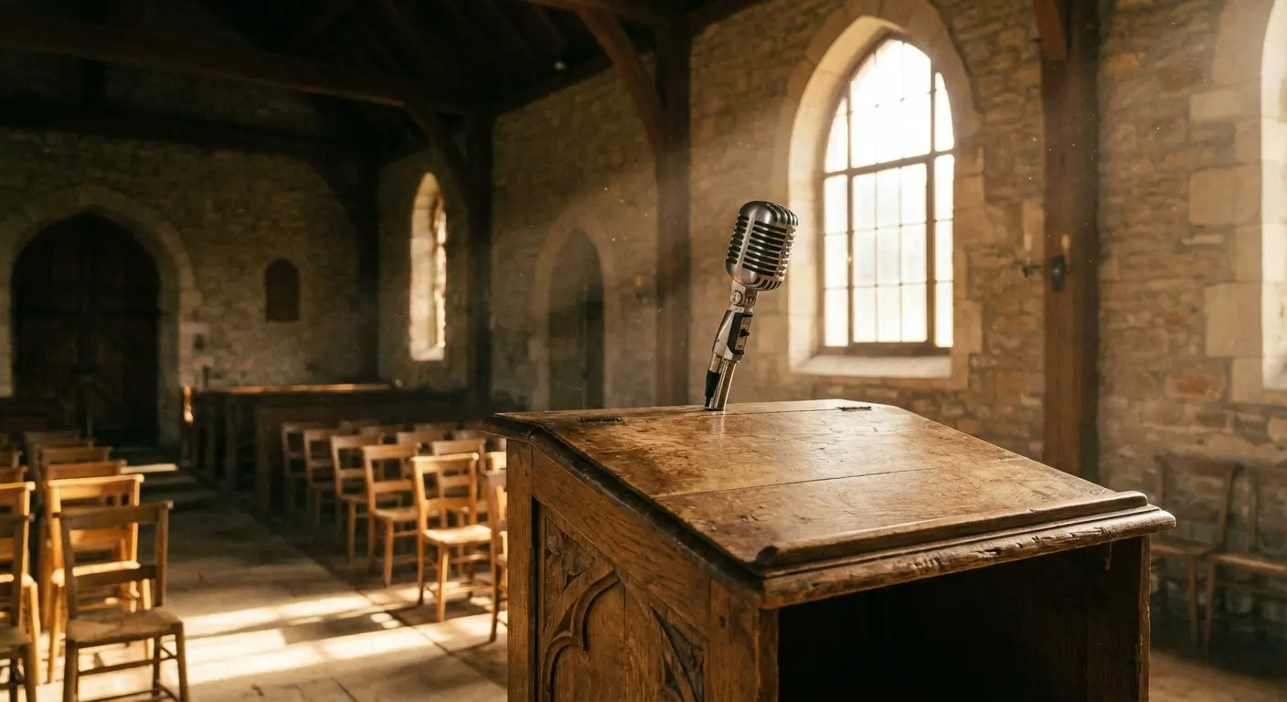Woman delivering a heartfelt eulogy