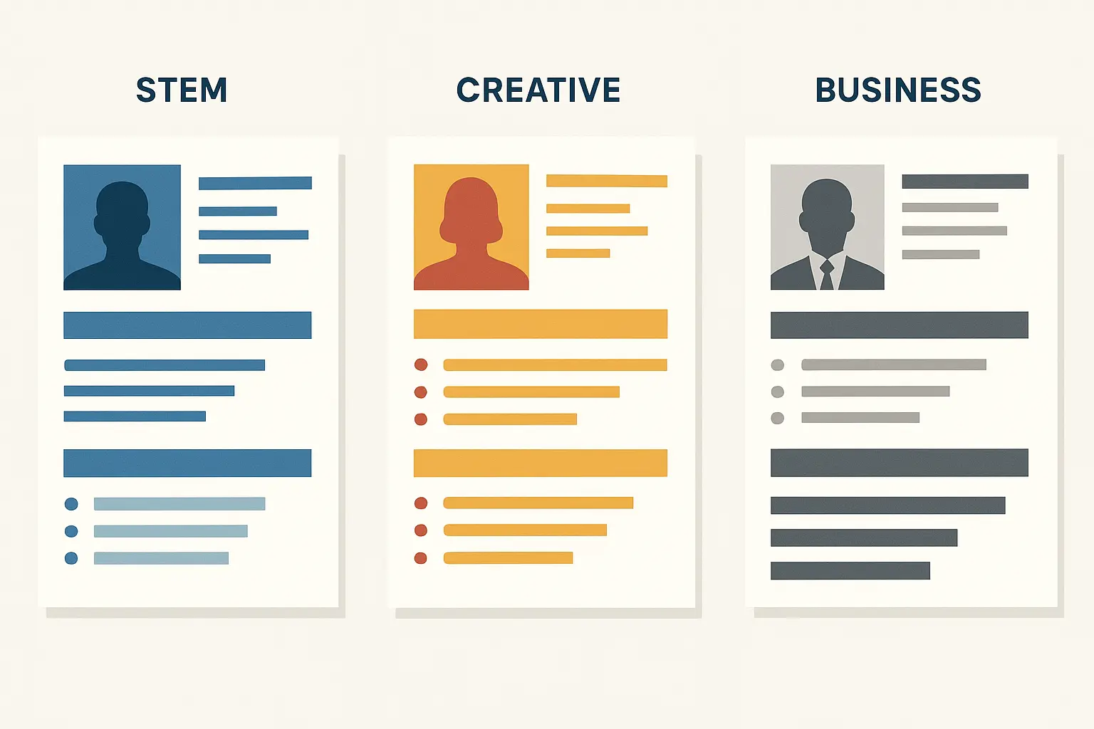 Industry-specific resume formats