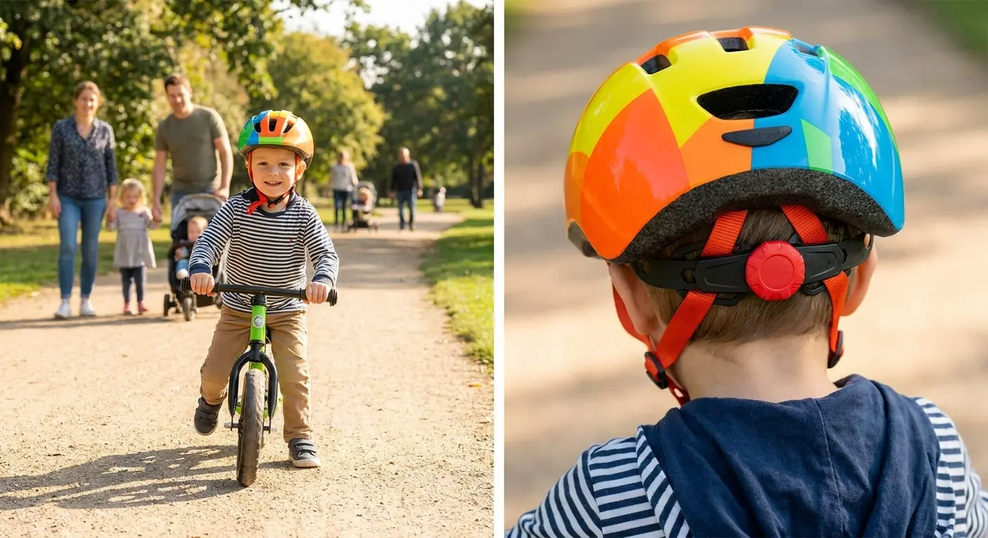 Kids helmet with adjustable growth system