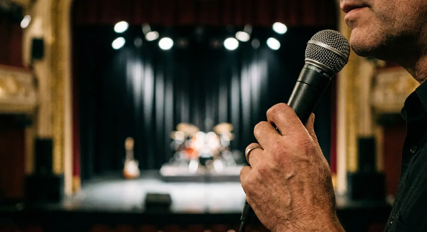 Checking microphone before a speech