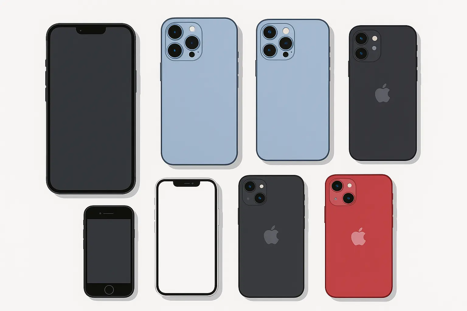 iPhone 17 lineup comparison showing all four models