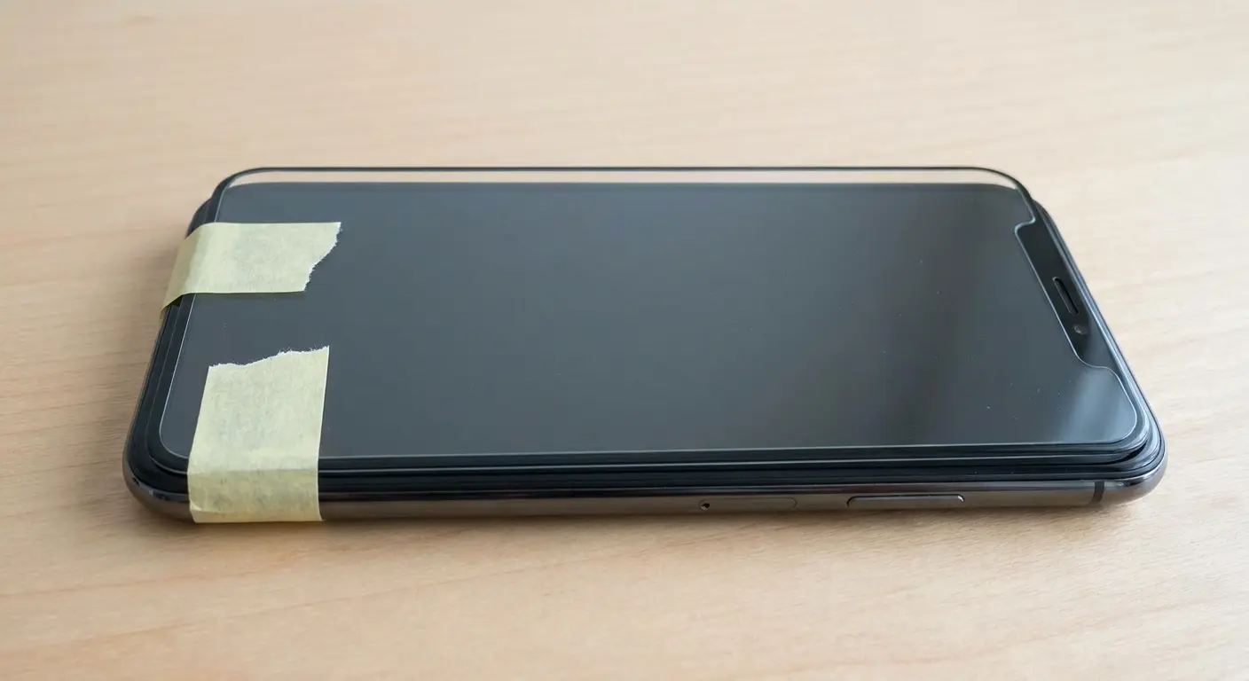 Hinge technique for screen protector reapplication