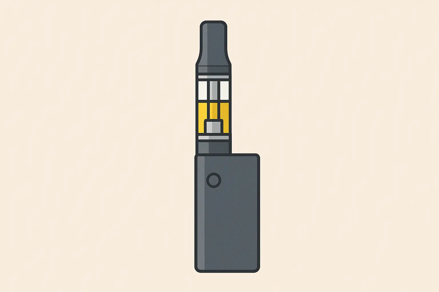 Fire OG strain vape cartridge and battery setup