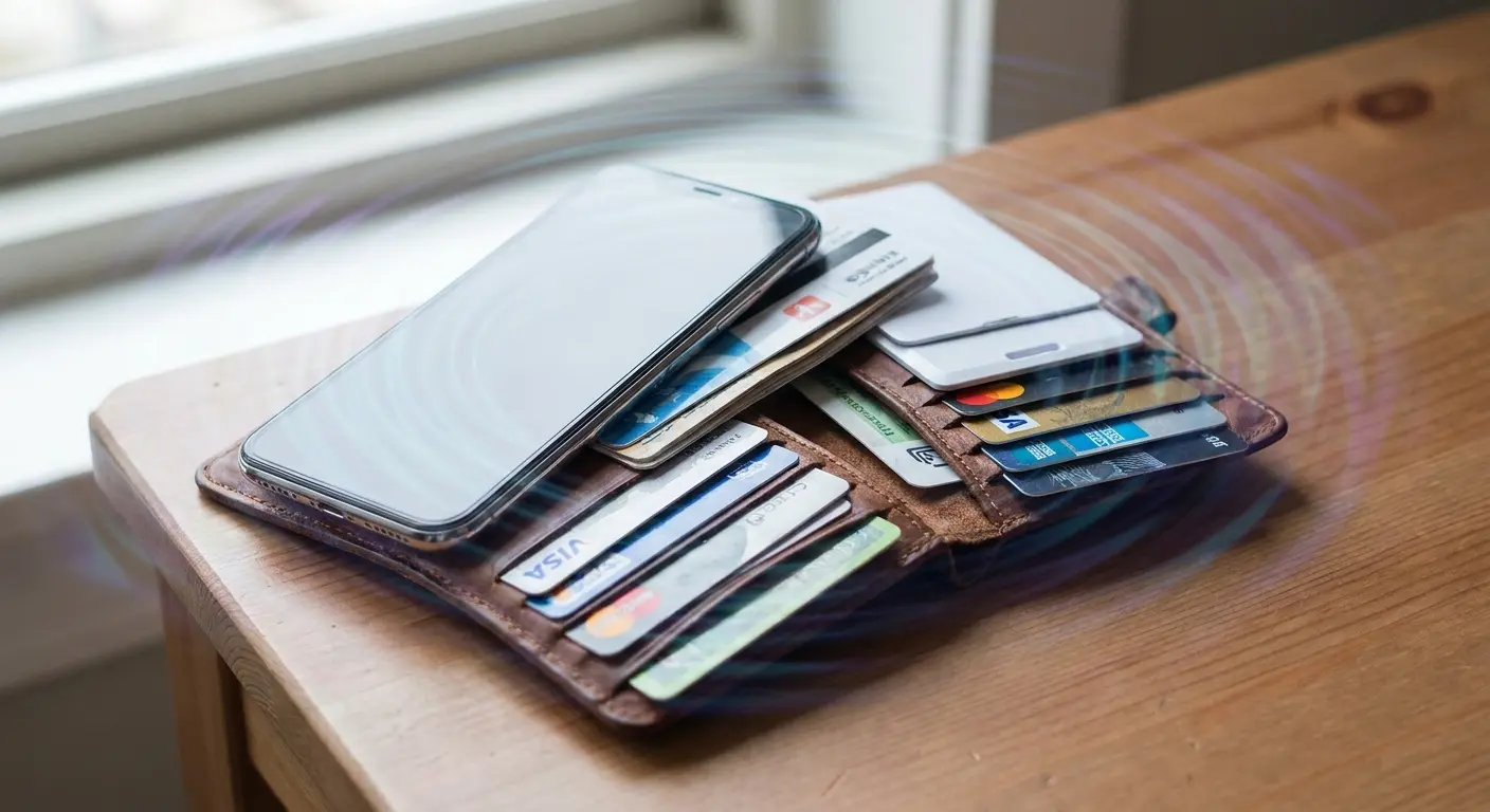 RFID cards interfering with phone signal