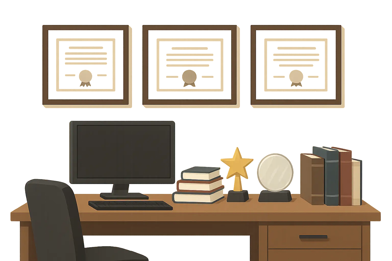 Community service awards and volunteer recognition certificates