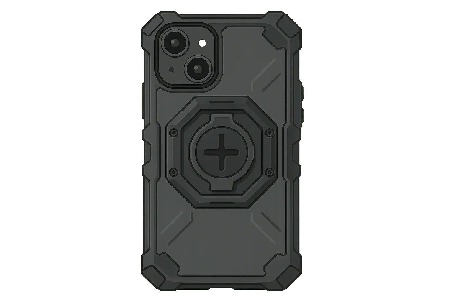 Rokform iPhone protection ecosystem showing cases and mounting solutions