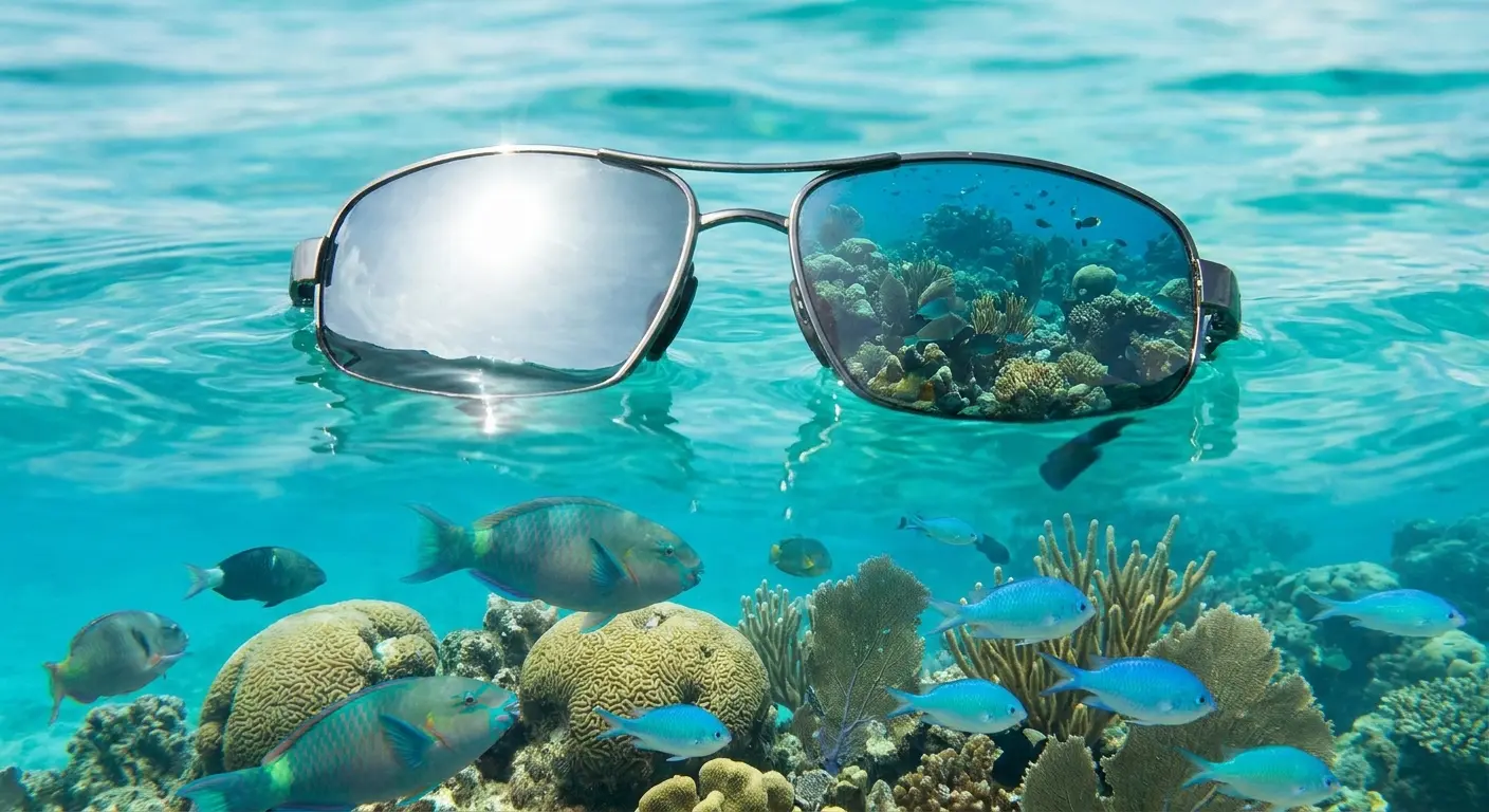 Polarized floating sunglasses for boating