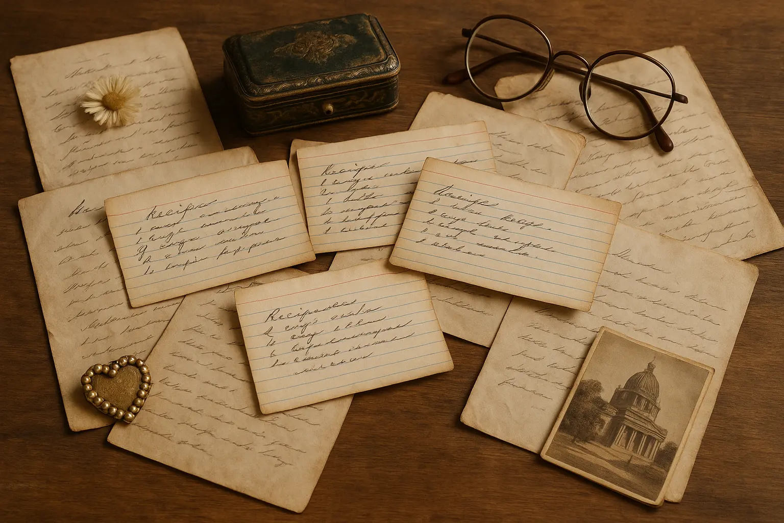 Collecting precious memories of grandmother