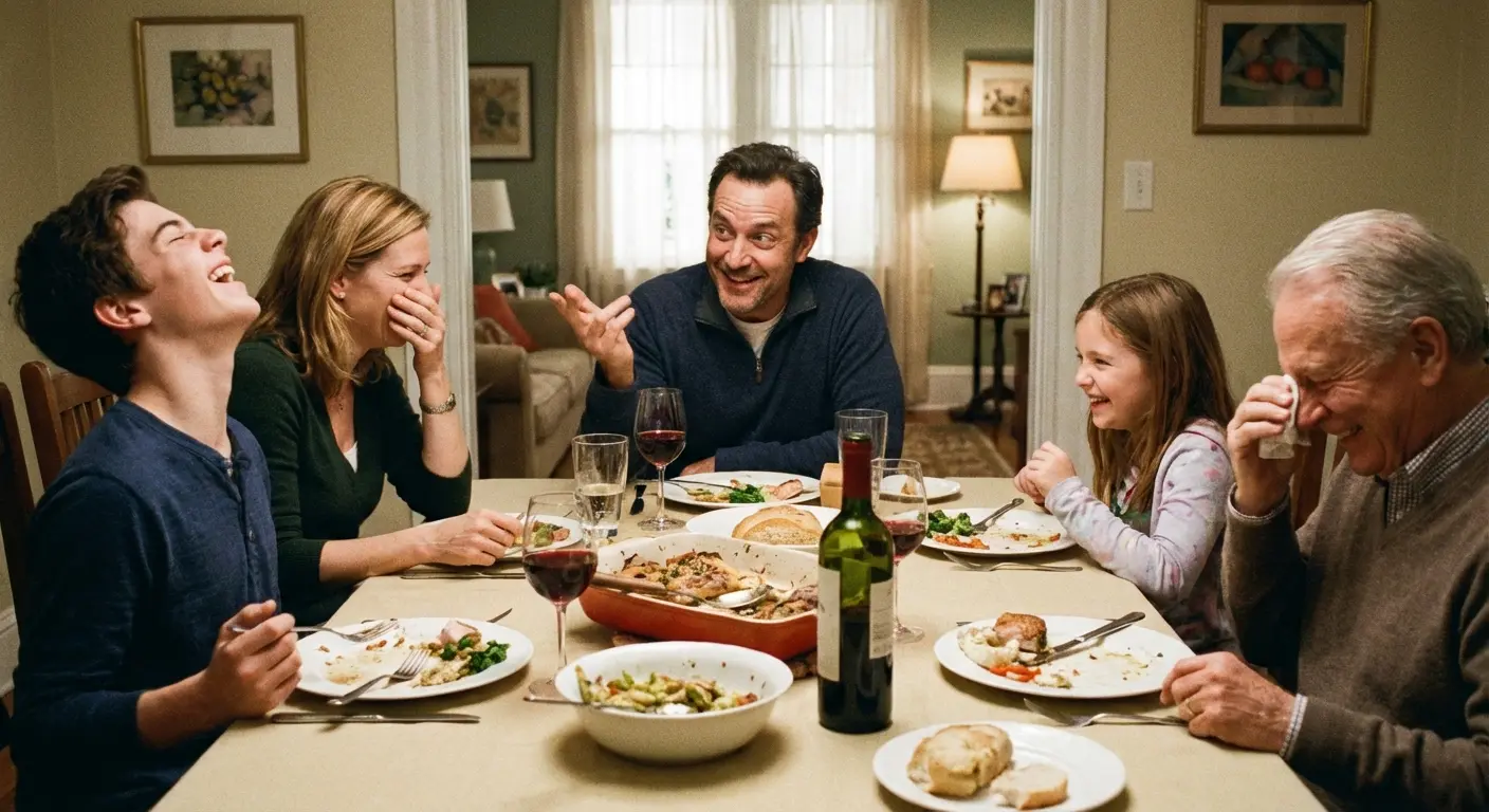 Humor using dad jokes in eulogy