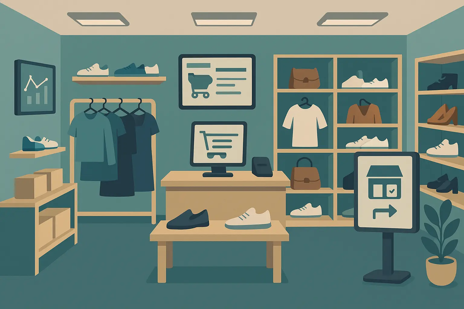 Retail omnichannel analytics showing inventory optimization