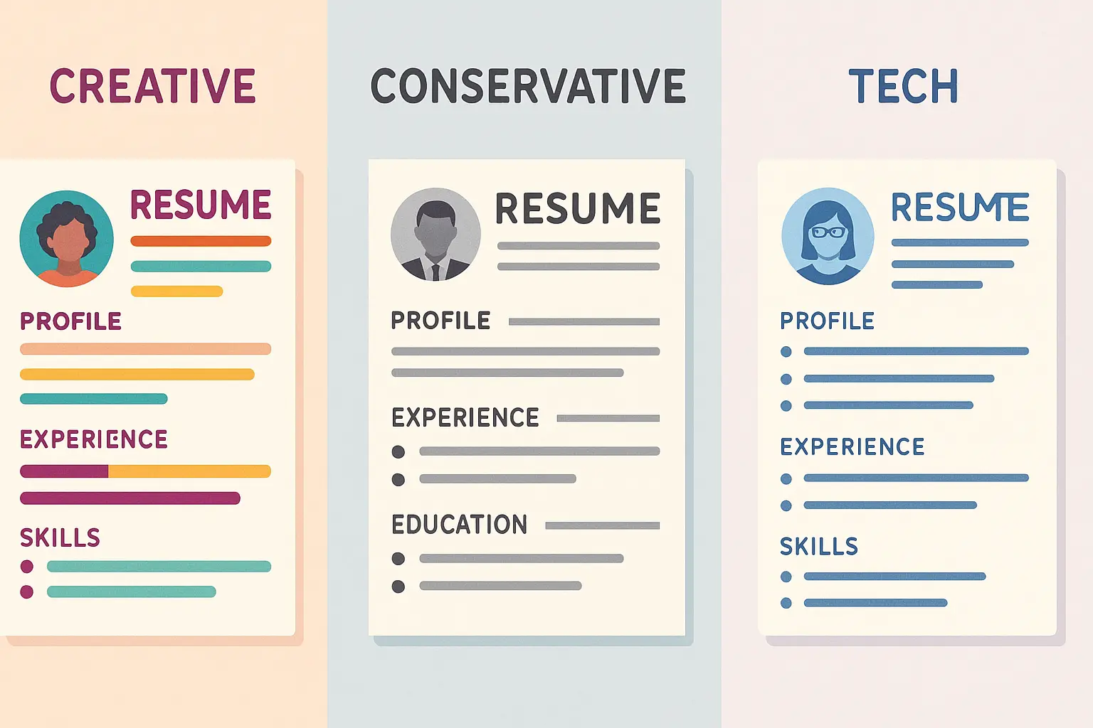 Industry-specific resume formatting examples