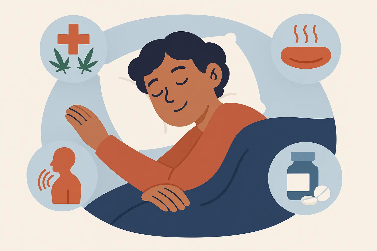 Medical cannabis benefits infographic