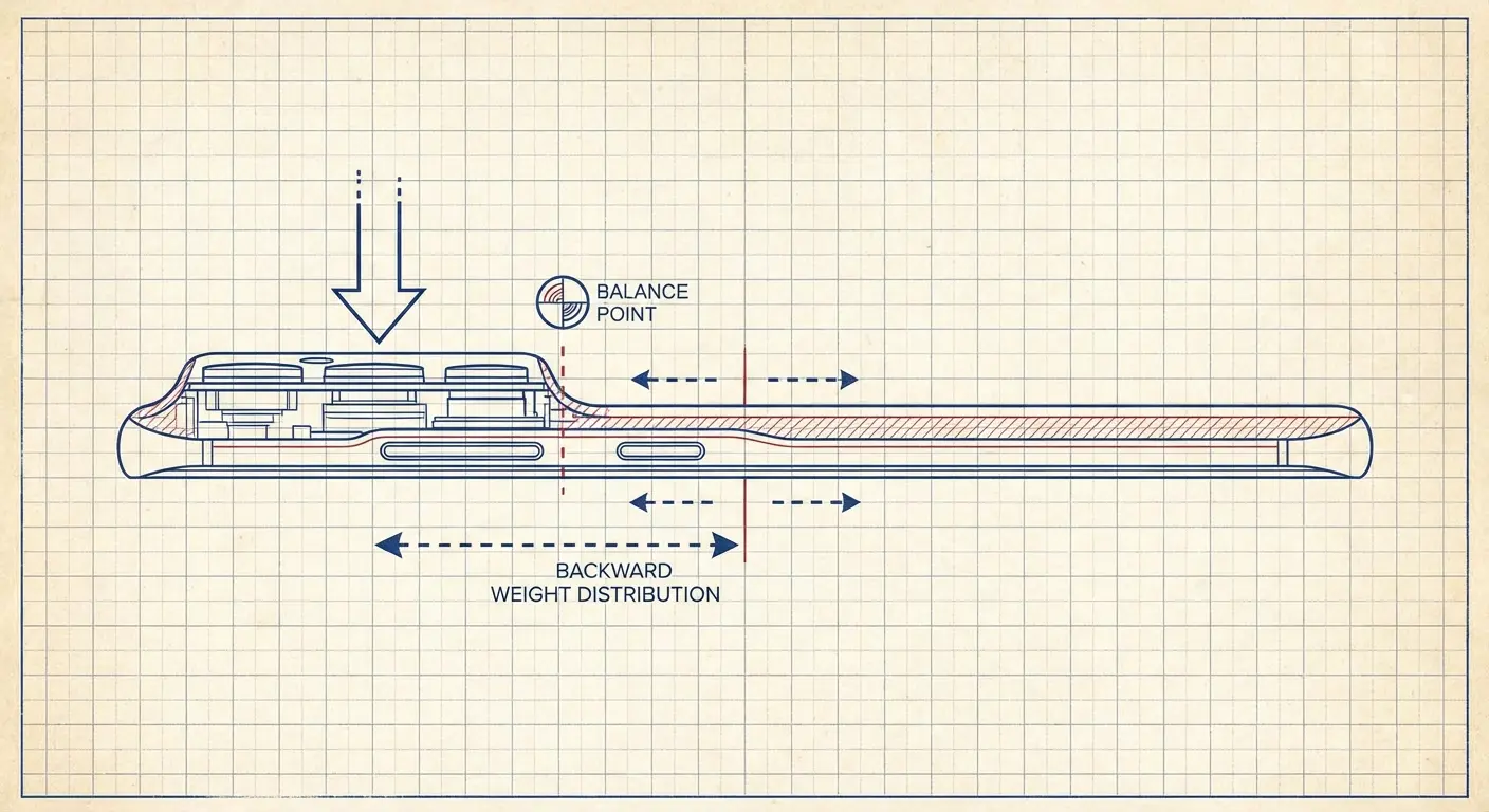 Camera bump impact on phone balance
