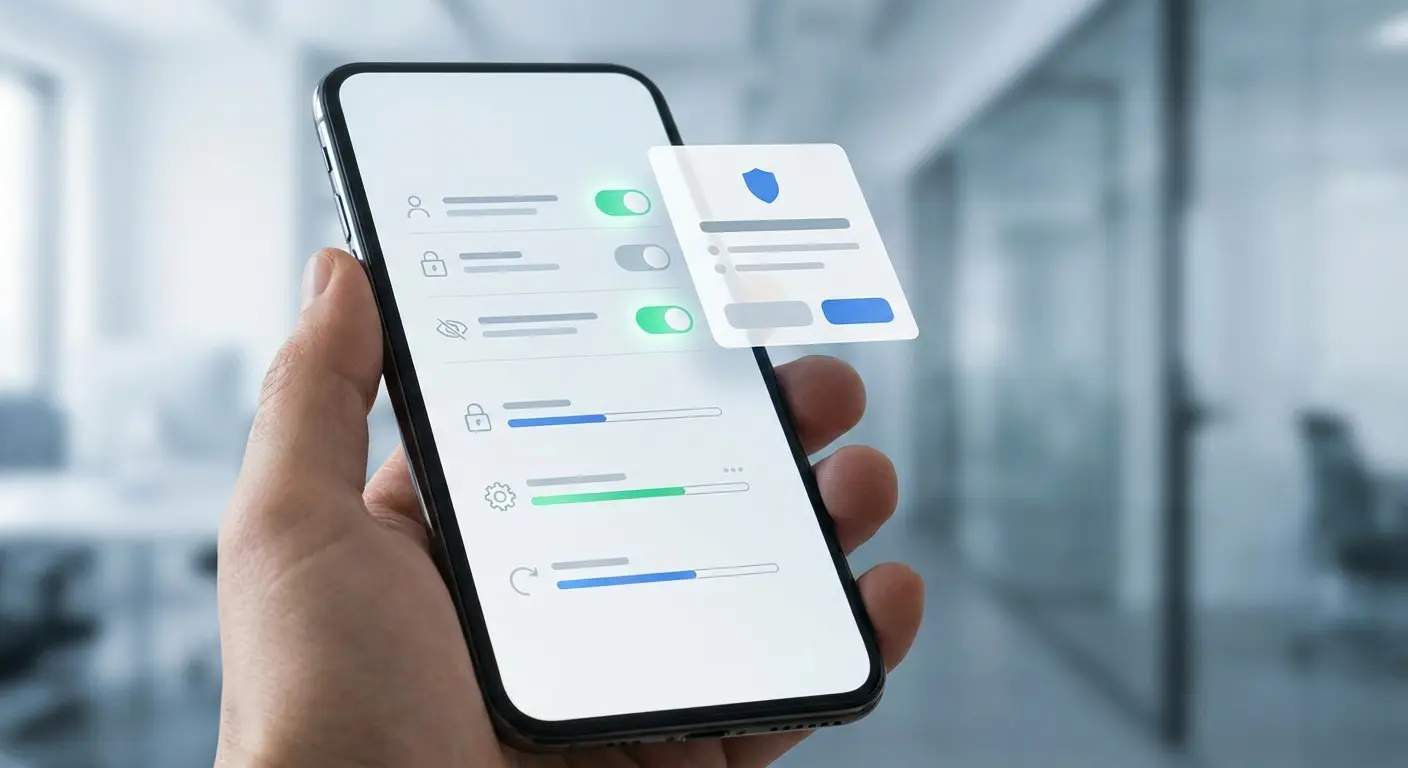 Bitdefender configuration settings on Android device