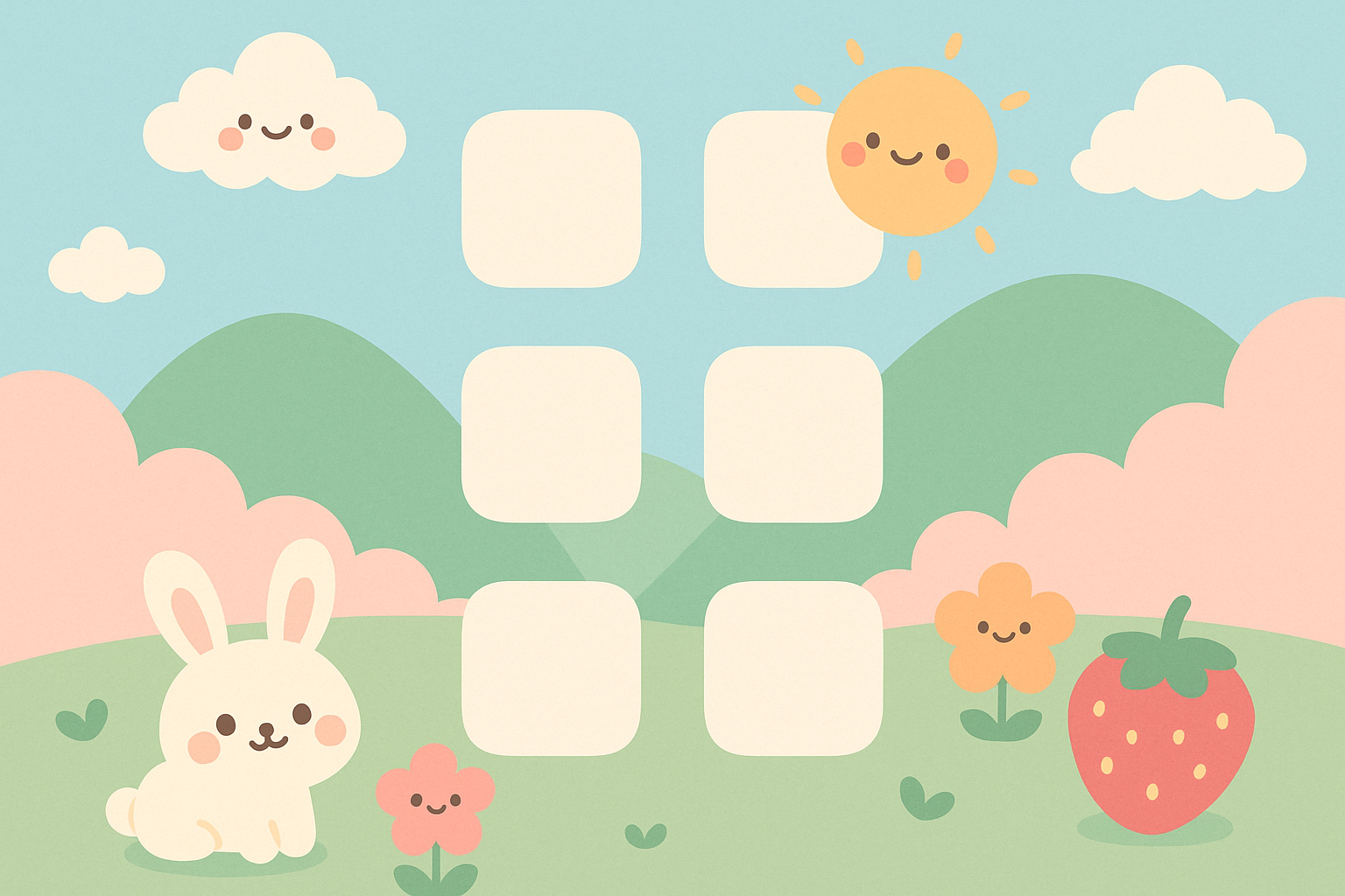 Interactive and dynamic kawaii wallpapers