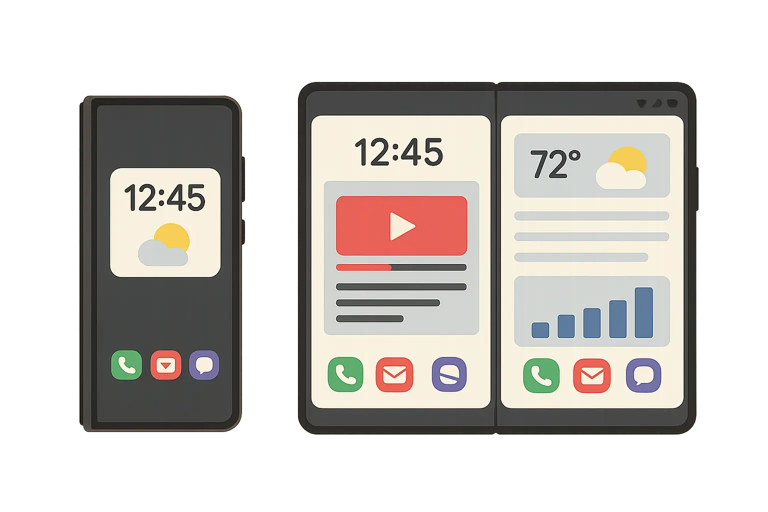 Samsung Galaxy Z Fold 6 showing foldable display technology
