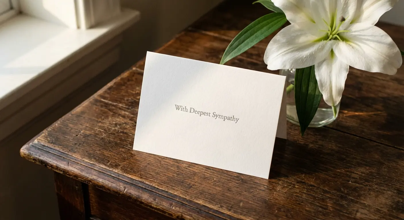 Short and simple funeral quote cards