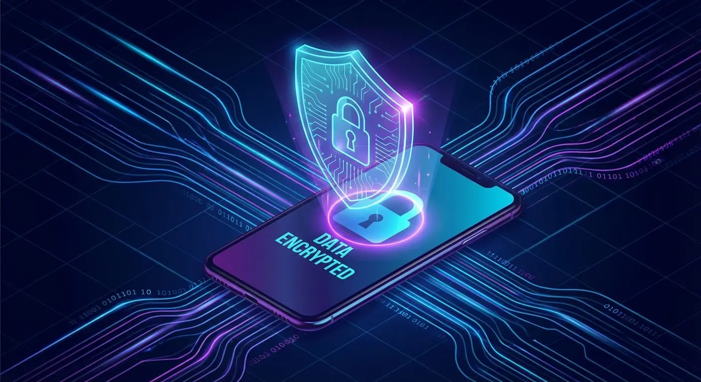 ProtonVPN app interface displaying secure connection status