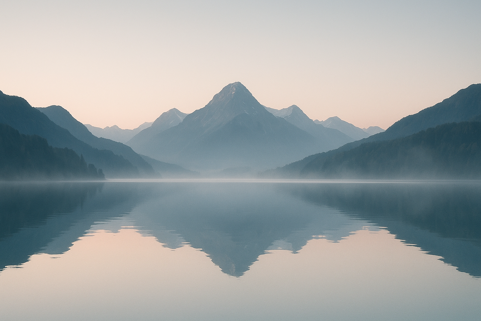 Stunning mountain landscape wallpaper on phone screen