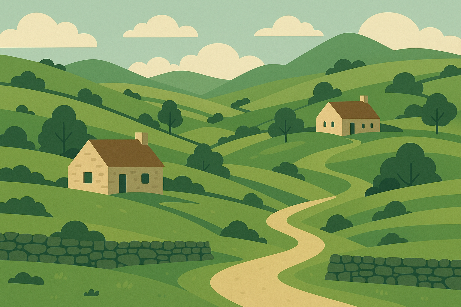 Irish coastal landscape wallpaper