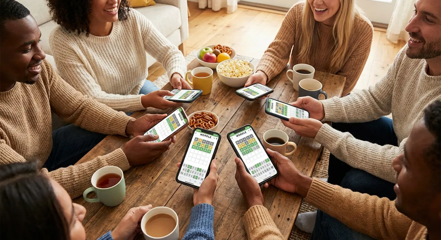 Collection of word game apps on smartphone screen