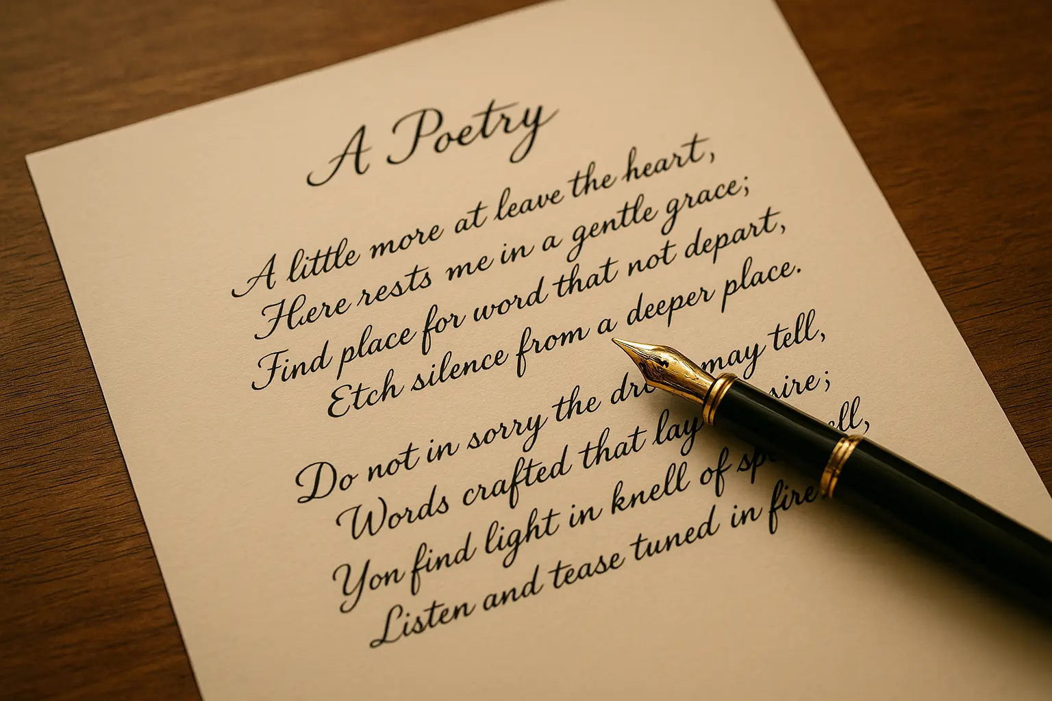 Writing celebration of life poems with proper structure