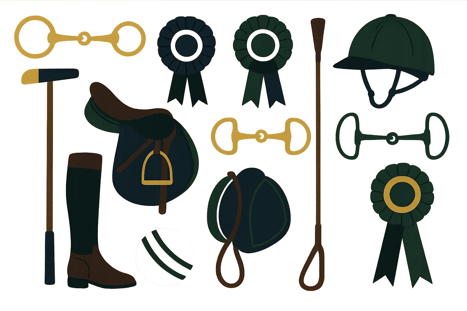 Equestrian and country club themed preppy wallpapers