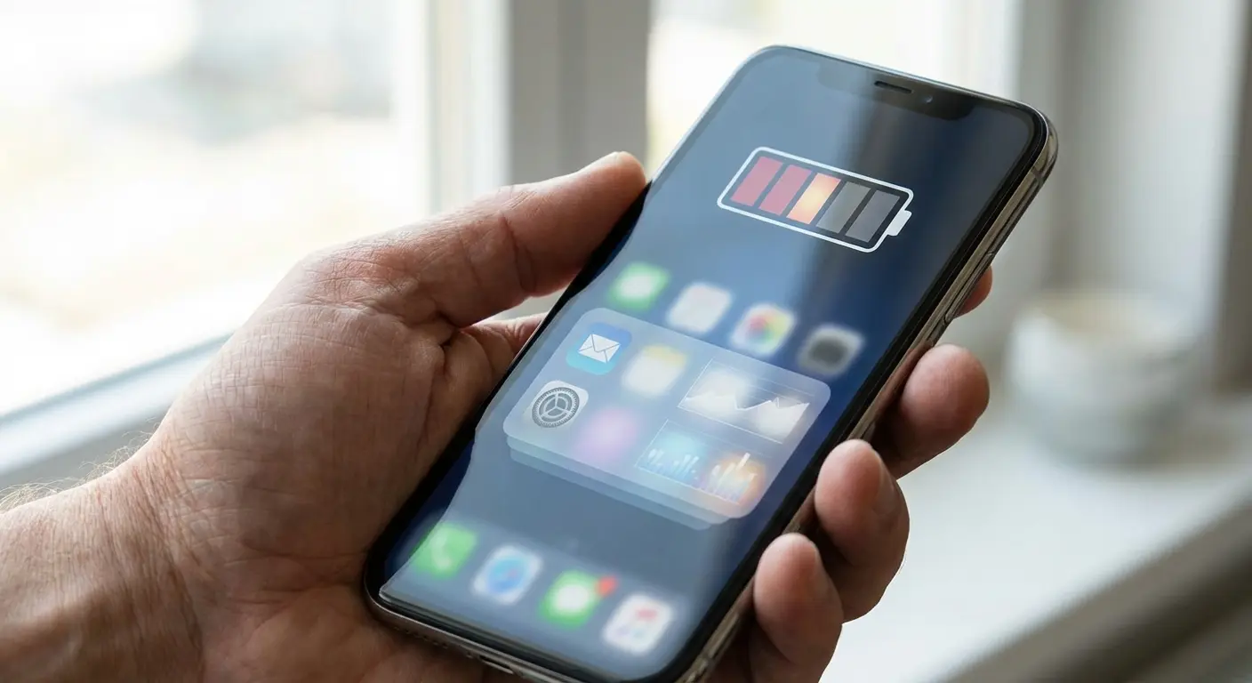 Android battery usage statistics screen